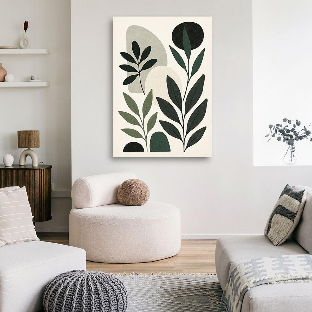 LEINWANDBILD Natur und Botanik 40x60cm - Grün, Textil (40/60cm) - Feeby