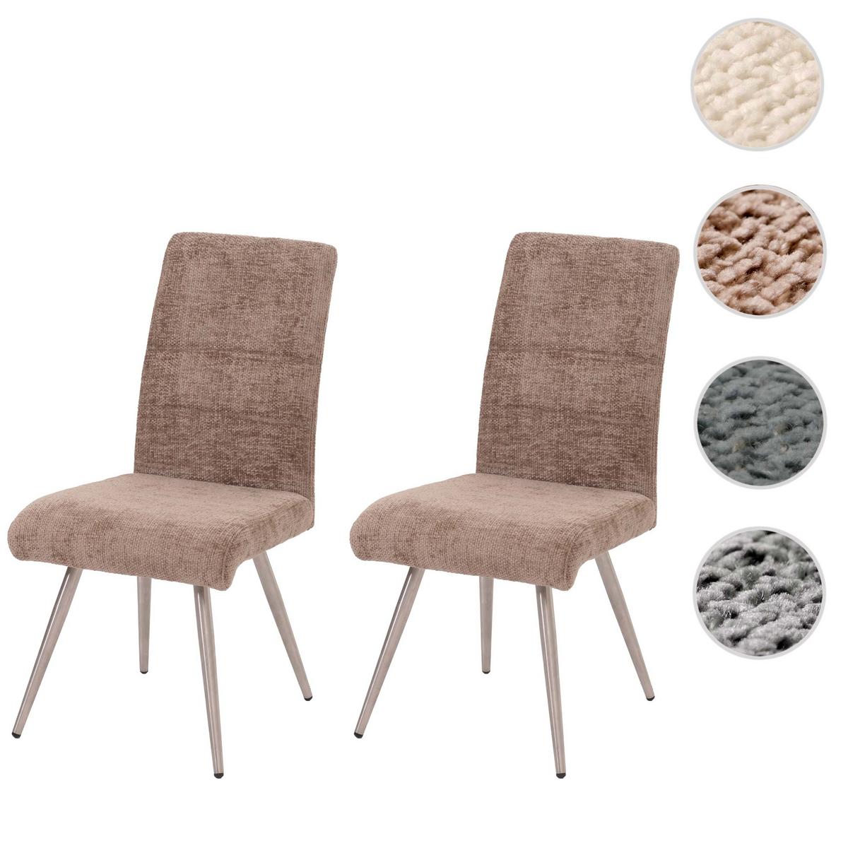 ESSZIMMERSTUHL Braun 2er-Set - Braun, Textil (68/97/64cm) - MCW