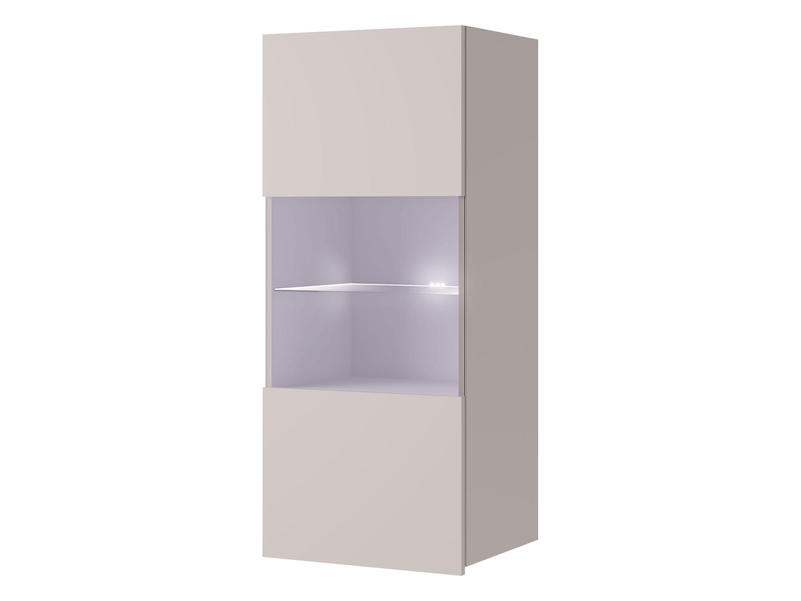 HÄNGEVITRINE Calabrini 05 mit blauer LED Beleuchtung - Kaschmir, Holzwerkstoff (45/117/32cm) - MIRJAN24