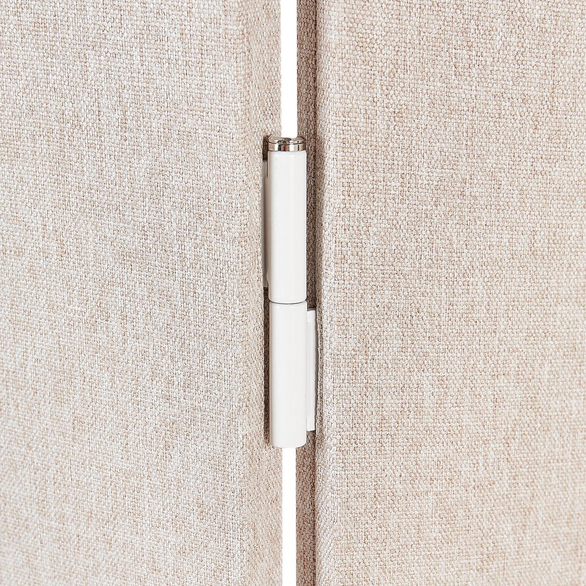 AKUSTIK-RAUMTEILER Beige Slimmy - Beige, Kunststoff (120/160/2cm) - Beliani