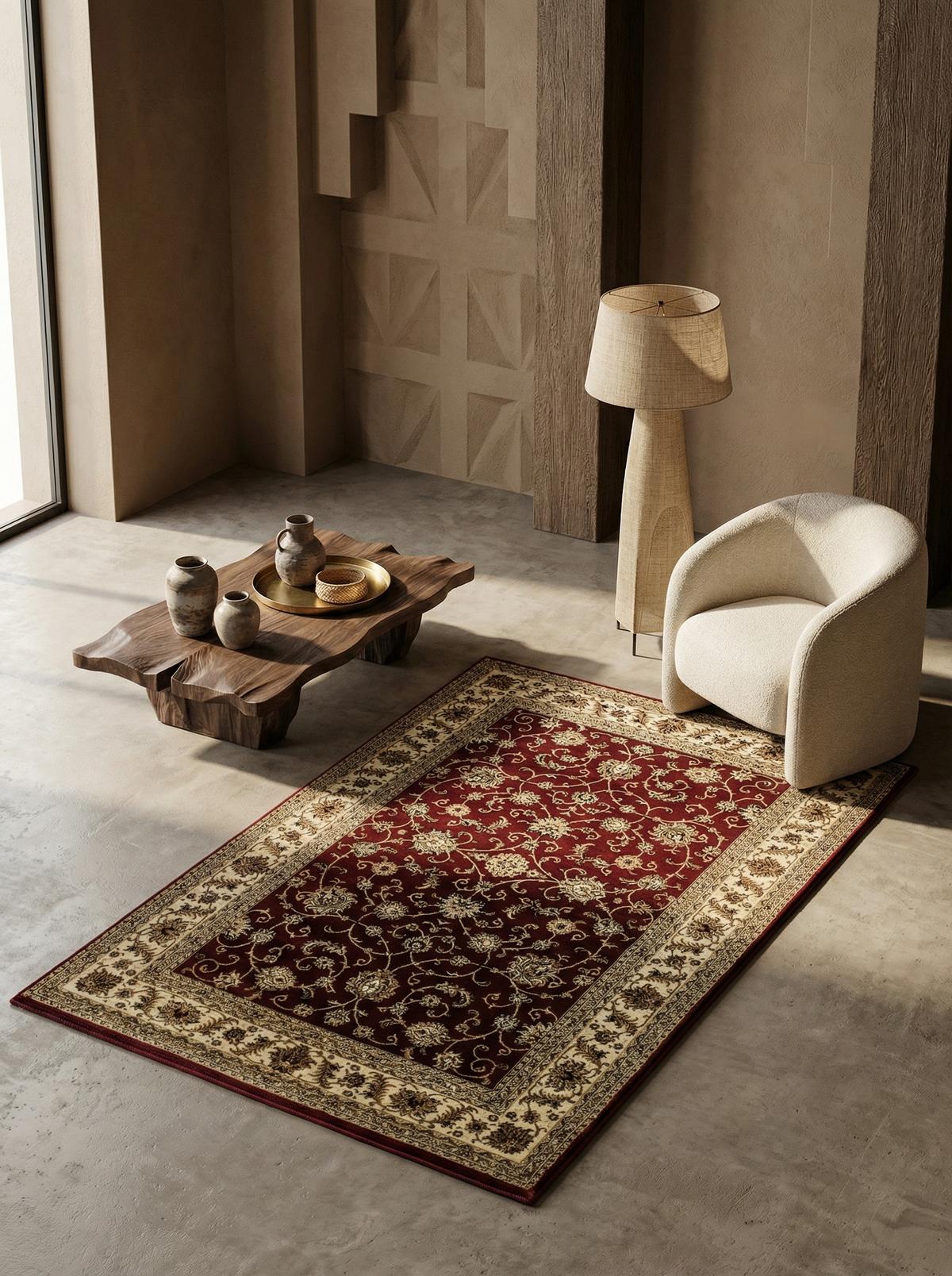 KURZFLORTEPPICH TANNHEIM, orientalisch, aus Polypropylen, Rot, 200 x 290 cm - Rot, Textil (290/200cm) - KADIMA DESIGN