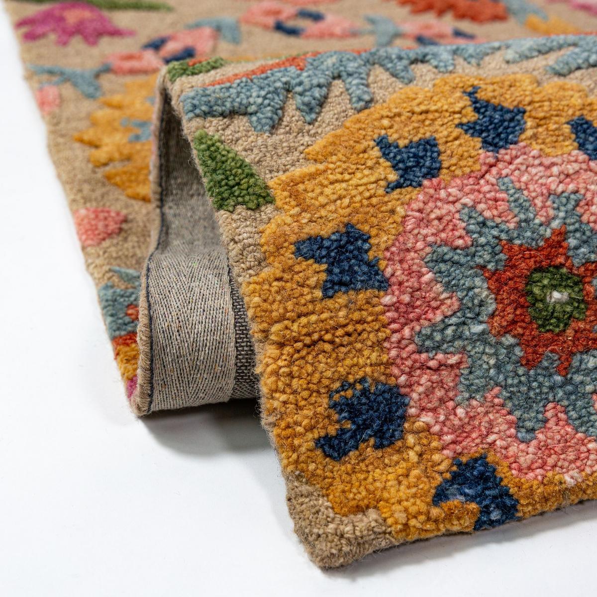 WOLLTEPPICH HEDDA, floral, Bunt, 80 x 300 cm - Multicolor, Textil (300/80cm) - KADIMA DESIGN