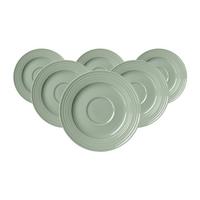 KAFFEEUNTERTASSEN Levi Grün ø 15,5 cm 6er Set - Grün, Keramik (15.5cm) - Ritzenhoff Breker