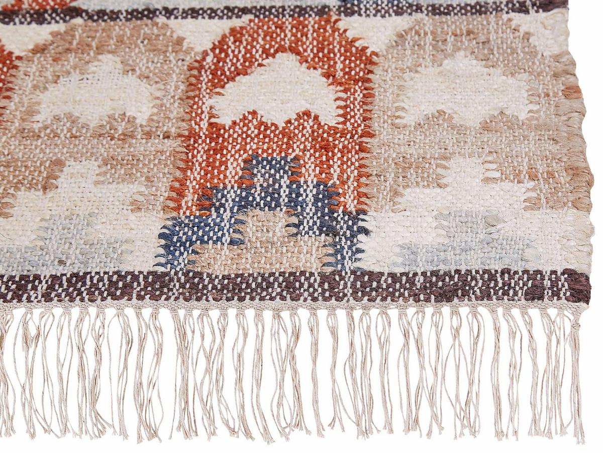 TEPPICH geflochten Kalfa 230/160 cm - Multicolor, Naturmaterialien (160/230cm) - Beliani