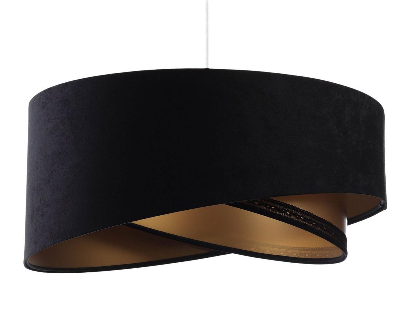 HÄNGELEUCHTE Gold 50/23 cm - Goldfarben/Schwarz, Kunststoff (50/1.3/23cm) - ONZENO
