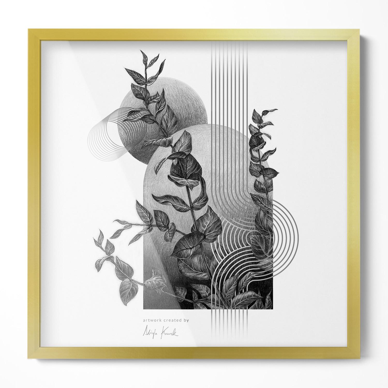 BILDERRAHMEN - Silberfarben, Kunststoff (50/50/1.5cm) - Wallfluent
