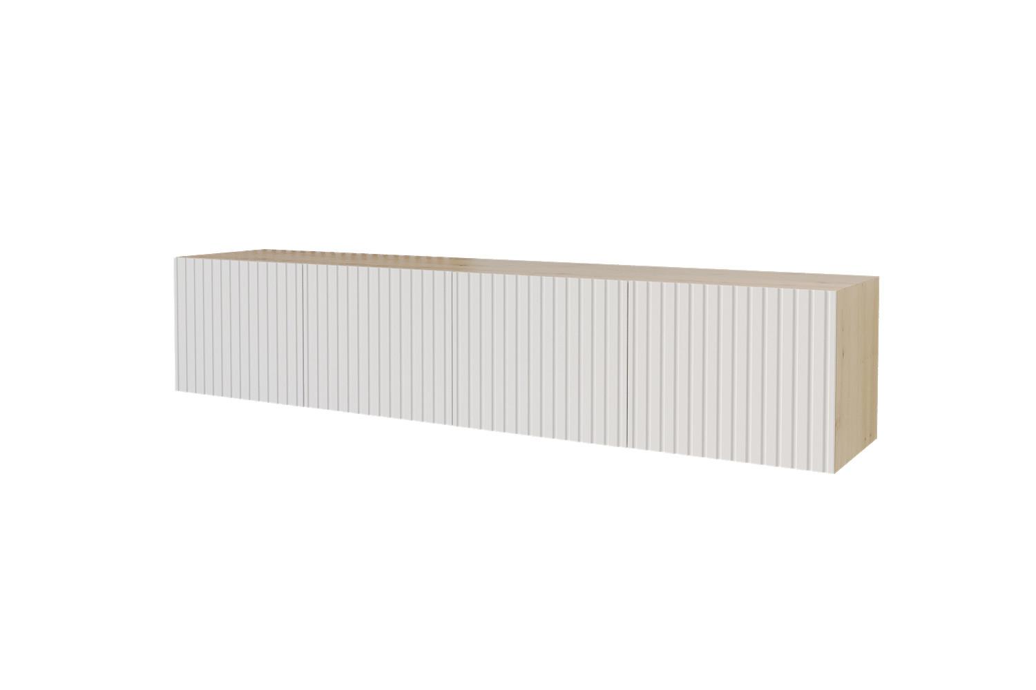 LOWBOARD KITO-W 2x100x40x40 cm - Artisan / Weiß - Eiche Artisan/Weiß, Holzwerkstoff (200/40/40cm) - ALTDECOR