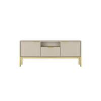 LOWBOARD Austin 33/56,4/135 cm - Kaschmir/Goldfarben, Holzwerkstoff (33/56/135cm) - RAUMHIRSCH FURNITURE