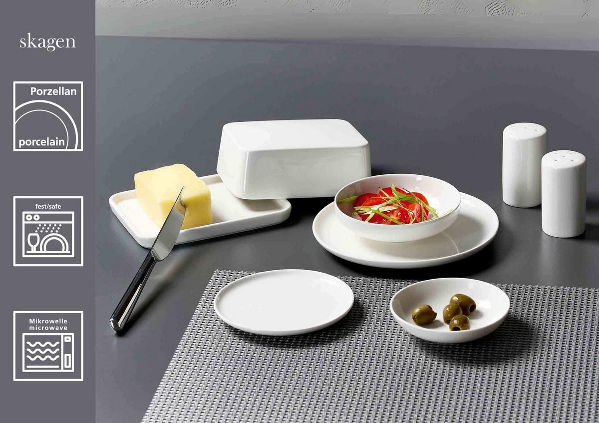 BEILAGENTELLER Skagen weiß ø 17 cm 6er Set - Weiß, Keramik (17cm) - Ritzenhoff Breker