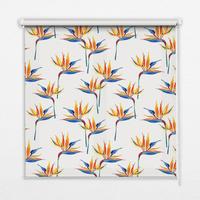 INNENROLLO - Fensterrollo - Rollo - 120x140 cm - Bunte Blätter - Orange, Kunststoff (120/140/0.5cm) - TULUP