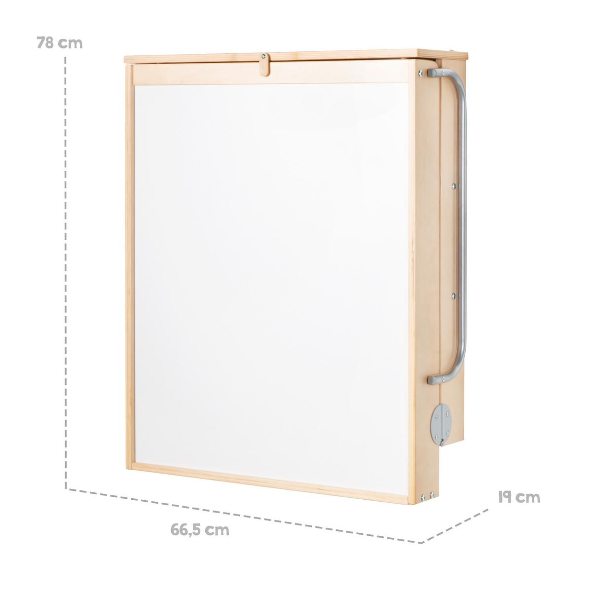 WANDWICKELREGAL roba Style grau - Naturfarben, Holzwerkstoff (66.5/78/76.5cm) - Roba