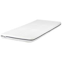 MEMORY-SCHAUMMATRATZE H2/3 Mittel 80/200 cm Petite - Weiß, Textil (80/200cm) - Beliani