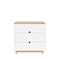 KINDERKOMMODE Nomi – rustikale Eleganz und Funktionalität Weiß - Weiß, Holzwerkstoff (90/90/50cm) - RAUMHIRSCH FURNITURE