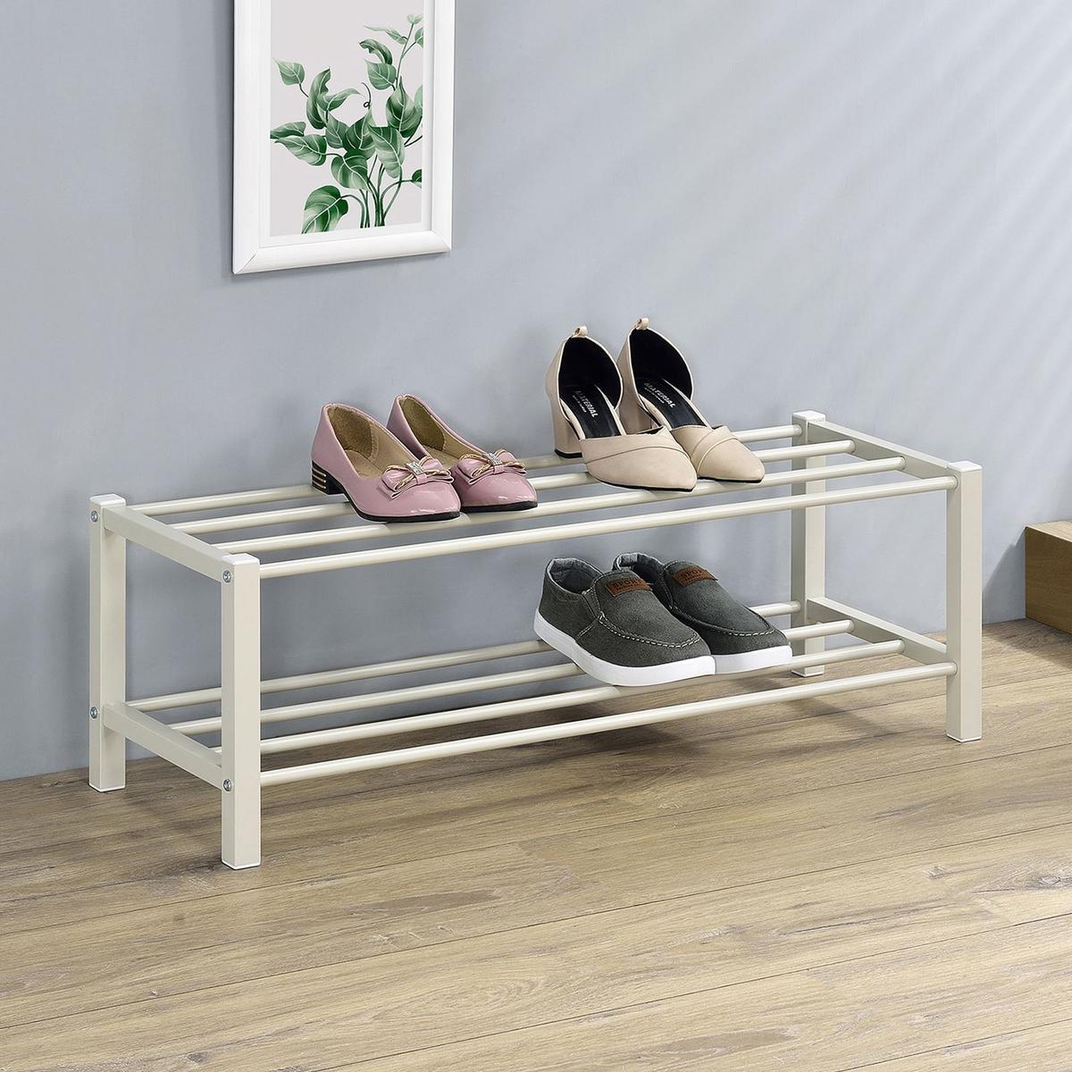 SCHUHREGAL NAVAN - Beige, Metall (80/27/29cm) - IDIMEX