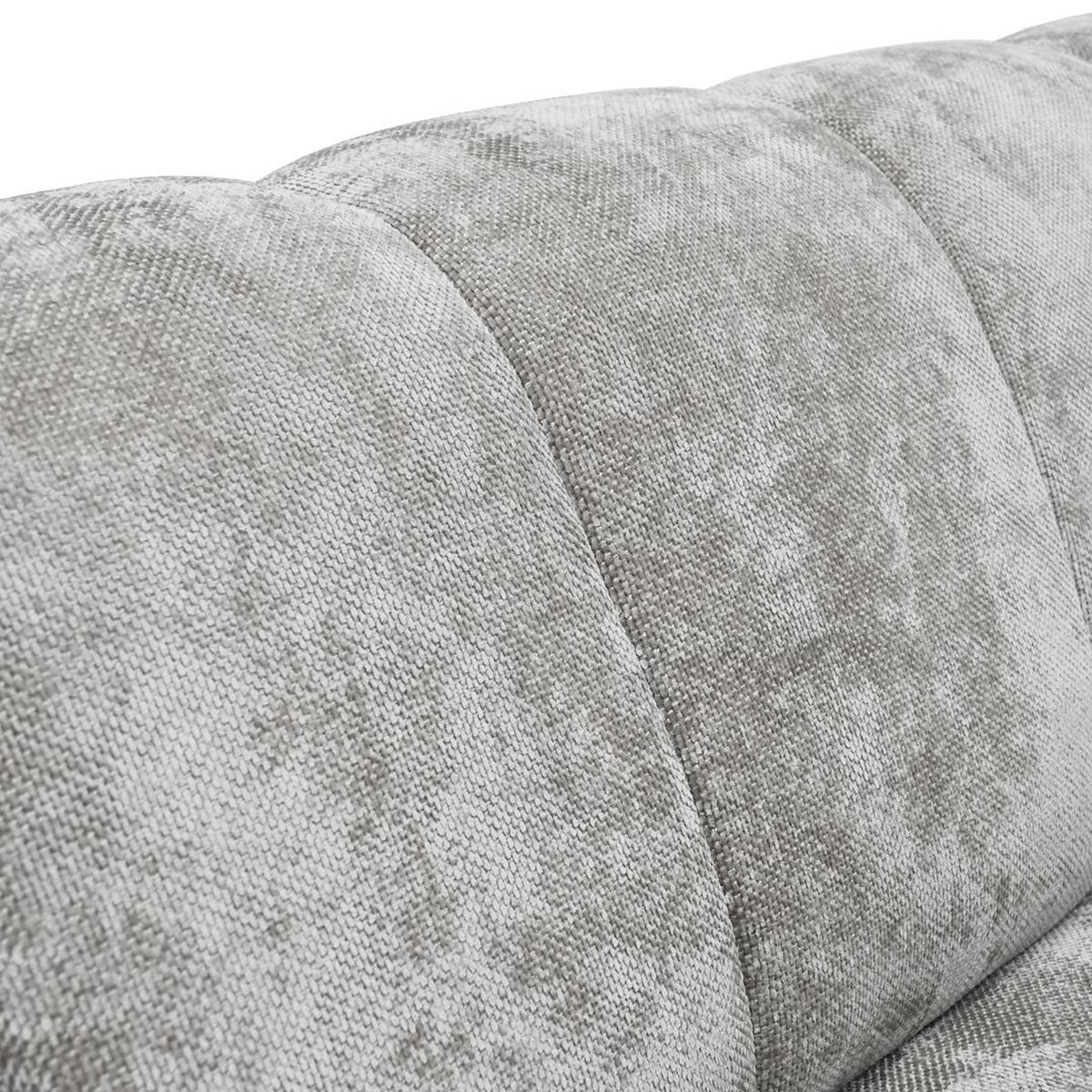 2-SITZER SOFA Volare hellgrau - Hellgrau/Schwarz, Textil/Metall (160/83/98cm) - Beautysofa