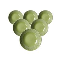 SUPPENTELLER Banda Grün ø 20 cm 6er Set - Grün, Keramik (20cm) - Ritzenhoff Breker