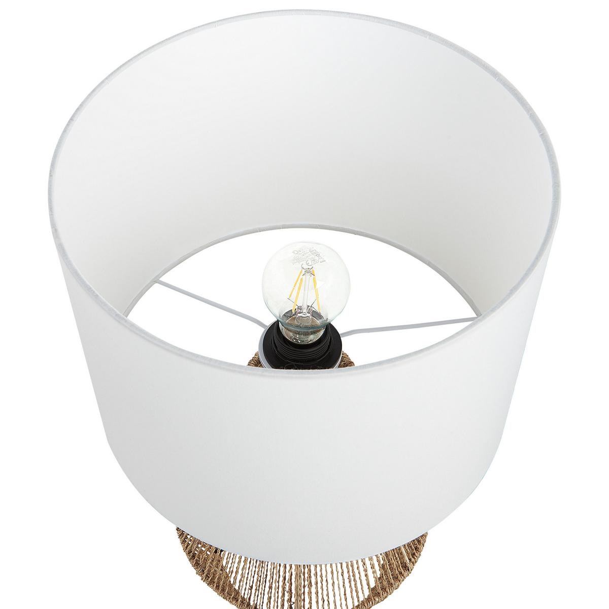 TISCHLAMPE Malewa 23/23/52 cm - Naturfarben, Papier (23/23/52cm) - Beliani