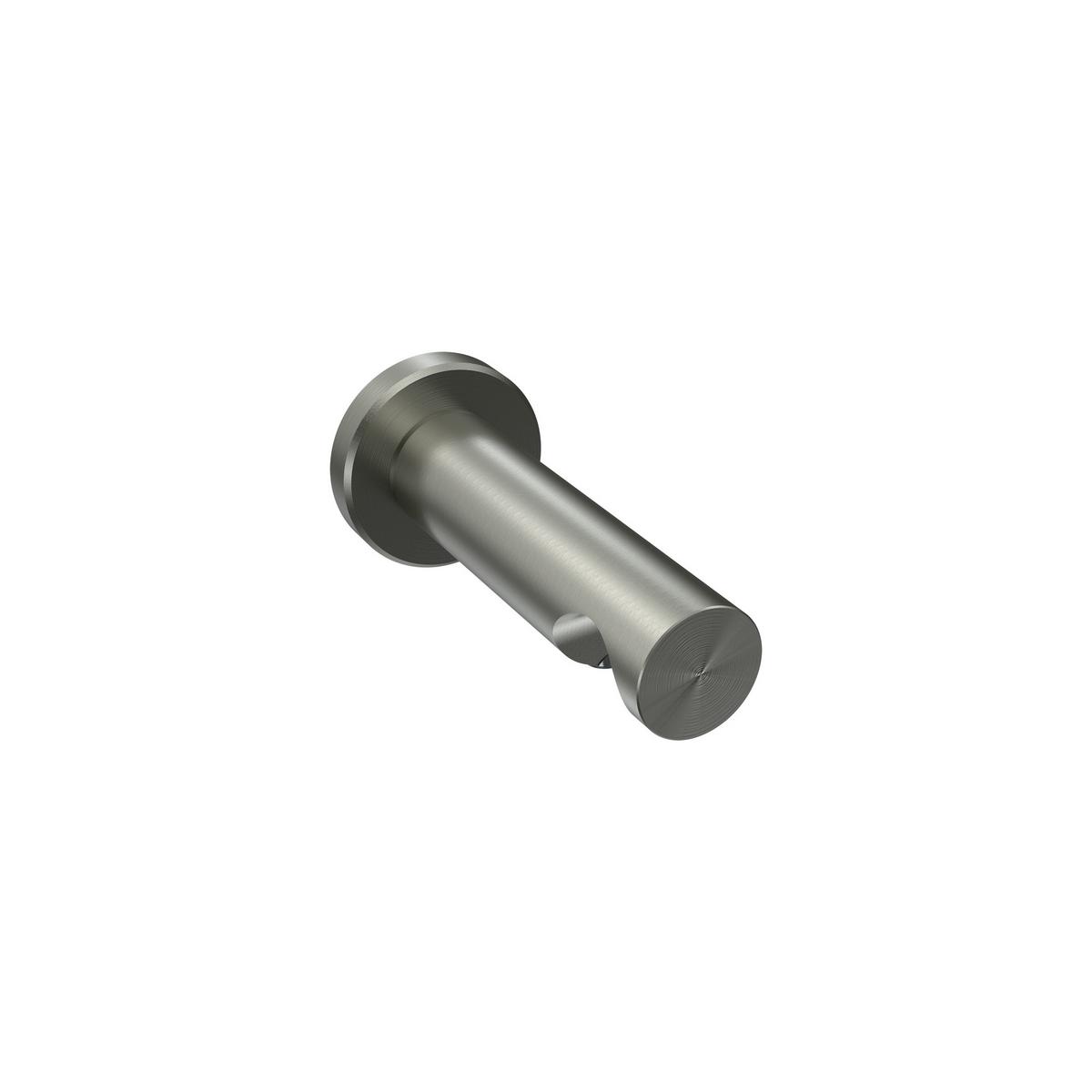 TRÄGER FÜR GARDINENSTANGEN 20 mm Ø, Platon 1-läufig, Edelstahl-Optik - Edelstahlfarben, Metall (9/4/4cm) - INTERDECO
