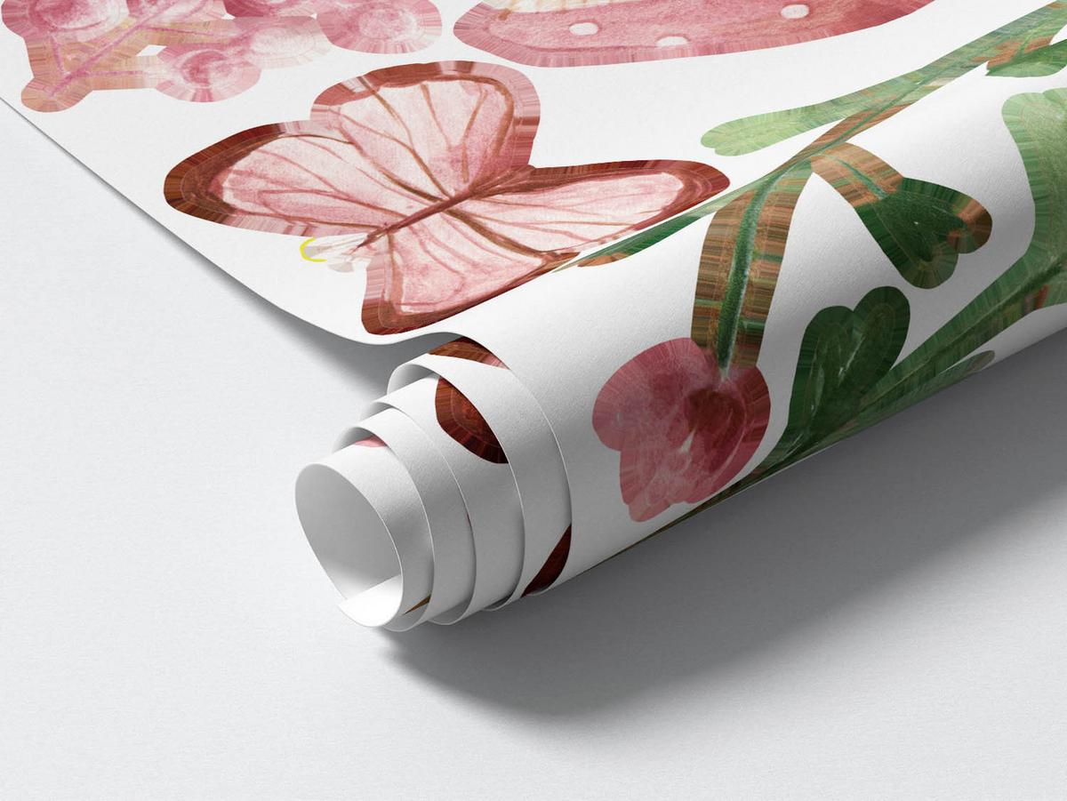 WANDAUFKLEBER 60x89cm - Waldtiere - Multicolor, Kunststoff (60/89/0.1cm) - Wallfluent