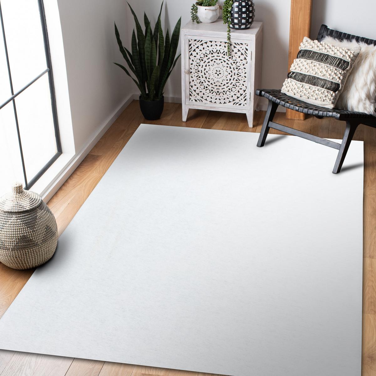 TEPPICH Antirutsch RUMBA 100/100 cm - Weiß, Textil (100/100cm) - rugsX