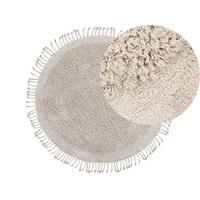 SHAGGY-TEPPICH Bitlis 140/140 cm - Beige, Textil (140/140cm) - Beliani
