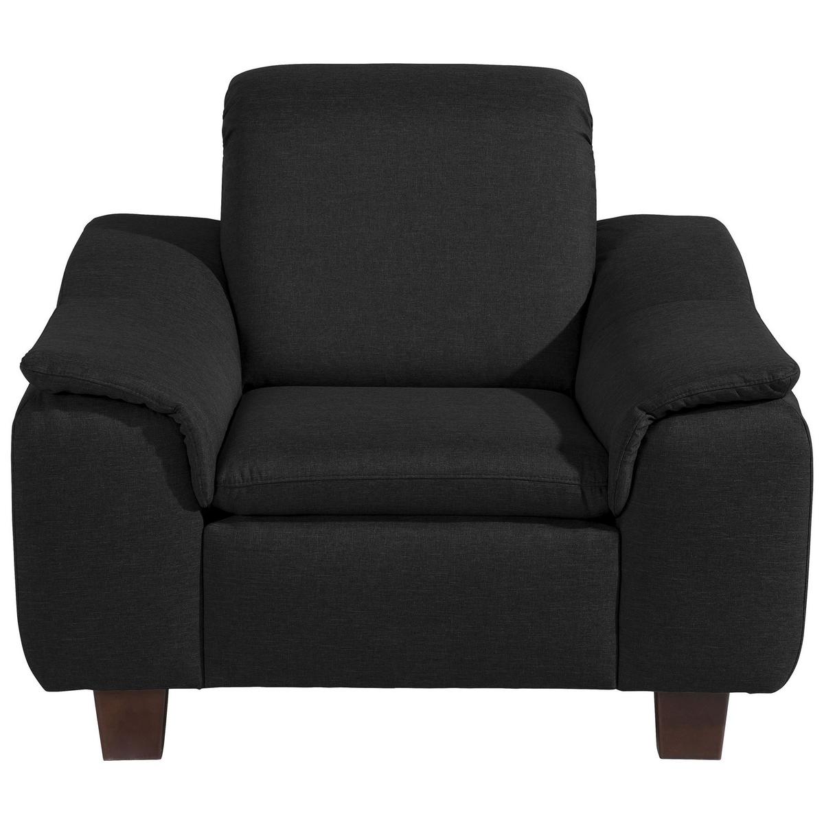 POLSTERSESSEL Kaylil Flachgewebe schwarz - Schwarz, Kunststoff (87/82/100cm) - 58aufmkessel