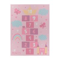 KINDERTEPPICH Herz Pink 100 x 200 cm - Pink, Kunststoff (100/200cm) - TT Home