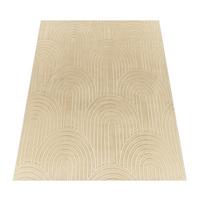 KURZFLORTEPPICH, mit Struktur, aus Polyester, Beige, 200 x 280 cm - Beige, Textil (280/200cm) - KADIMA DESIGN
