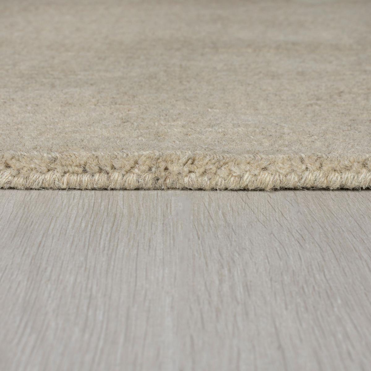 WOLLTEPPICH MOLE, einfarbig, Natur, 120 x 170 cm - Beige, Textil (170/120cm) - KADIMA DESIGN