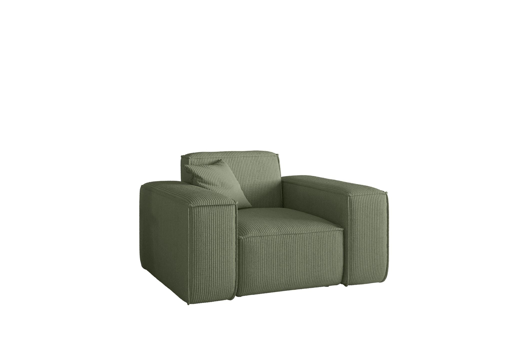 SESSEL Celes Premium Stoff Scala - Jadegrün, Holzwerkstoff/Textil (121/73/88cm) - Fun Möbel