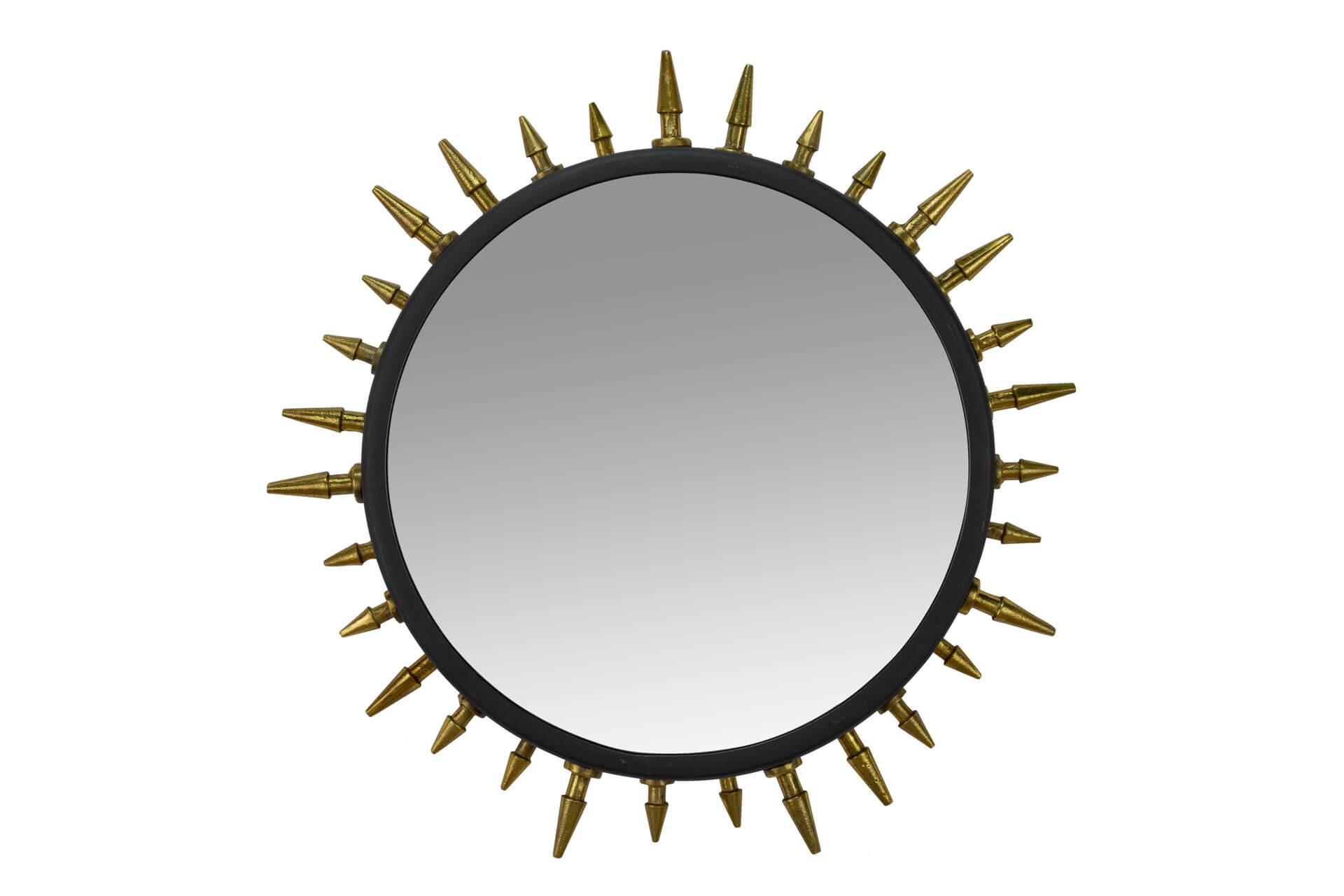 WANDSPIEGEL Gold 52/52 cm - Goldfarben, Metall (6.6/52/8cm) - KUNSTLOFT