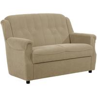 SOFA 2-Sitzer Kaylyn Flockstoff sand - Sandfarben, Kunststoff (133/89/83cm) - 58aufmkessel