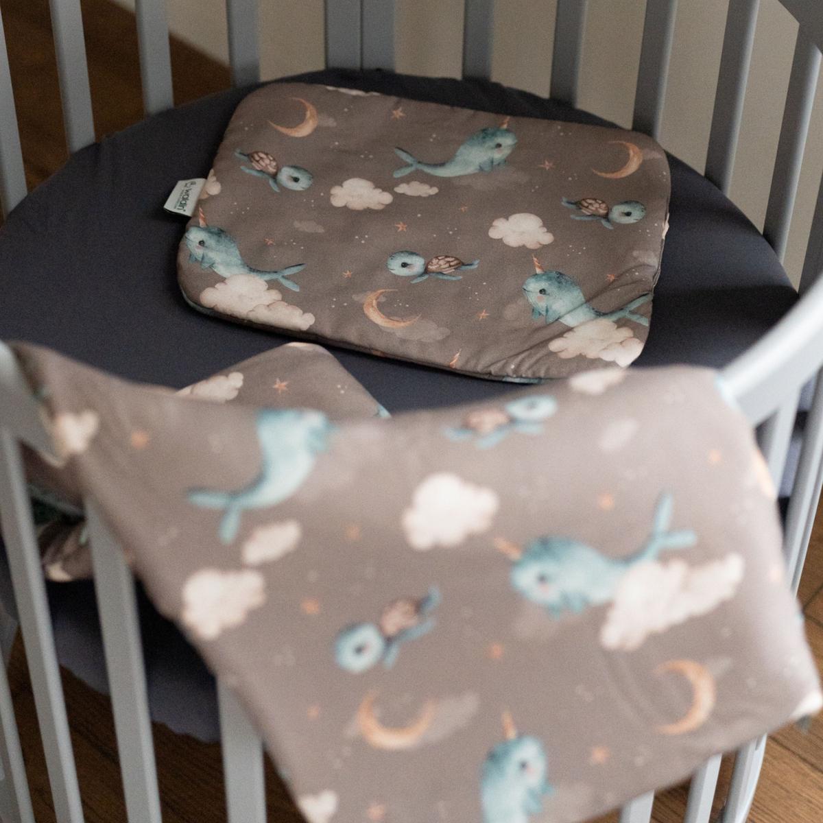 BABY Bambus-Bettwäsche Wale - Braun, Textil (90/120cm) - waldin