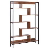REGAL mit 6 Ebenen 180 cm Braun Daven - Braun, Holzwerkstoff (120/180/27cm) - Beliani