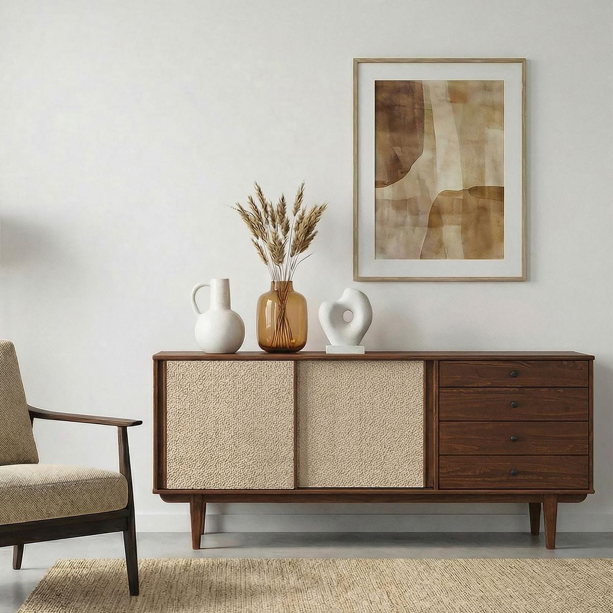 SIDEBOARD SIMONA Kastanie - Kastanienfarben, Holz (175/76/41cm) - IDIMEX