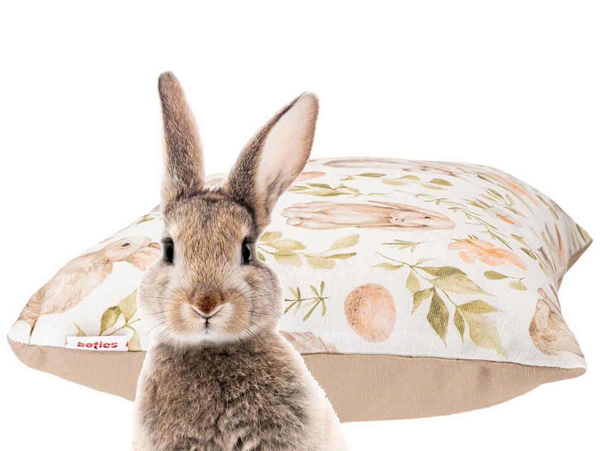 KISSENHÜLLE Hoppel 30/50 cm - Taupe/Beige, Textil (30/50cm) - beties Heimtextil
