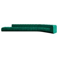 ECKSOFA modulares Sofa Tilmo-L3 - 581x194x70 cm Grün - Dunkelgrün, Holzwerkstoff/Textil (581/194cm) - ALTDECOR