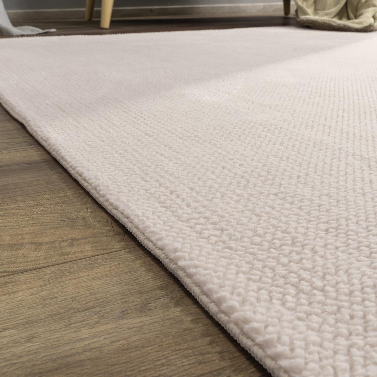 KURZFLORTEPPICH, einfarbig, Florhöhe 12 mm, Beige, 120 x 160 cm - Beige, Textil (160/120cm) - KADIMA DESIGN