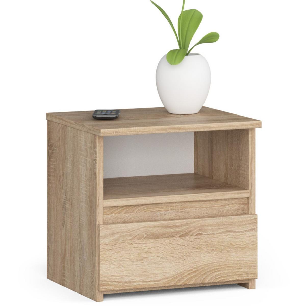 NACHTTISCH Eiche Sonoma 40/40/35 - Sonoma Eiche, Holzwerkstoff (40/40/35cm) - RAUMHIRSCH FURNITURE