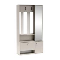 GARDEROBENSCHRANK Pots Plus mit zwei Türen kaschmir - Kaschmir, Holzwerkstoff (100/190/33cm) - Beautysofa