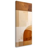 LEINWANDBILD 3D und geometrisch 50x150cm - Beige, Textil (50/150cm) - Feeby