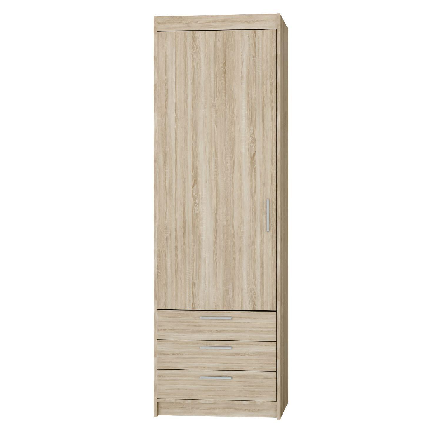DREHTÜRENSCHRANK ELENORA 59,9/190,5/53cm 1-türig Sonoma Eiche - Sonoma Eiche, Holzwerkstoff (59.9/190.5/53cm) - MASSENO