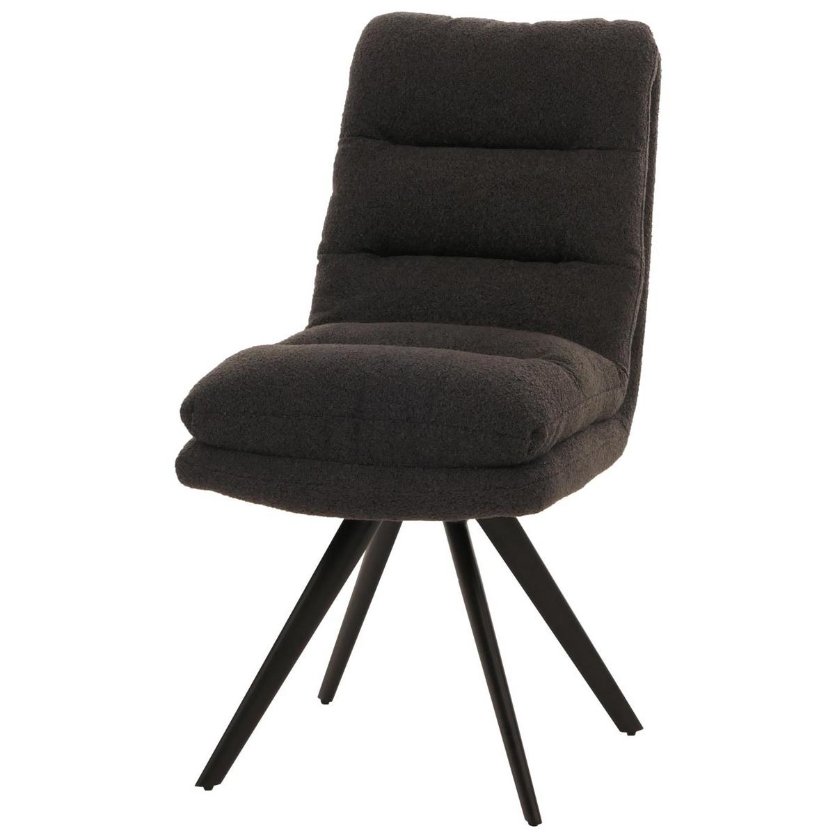 ESSZIMMERSTUHL Anthrazit - Dunkelgrau/Anthrazit, Textil (48/92/68cm) - MCW