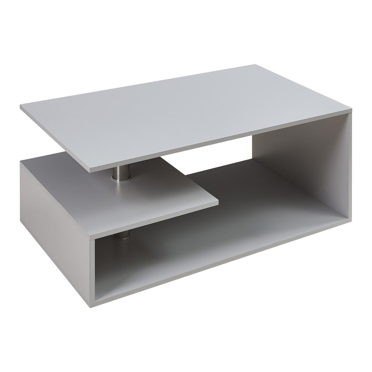 COUCHTISCH Haarlem 50/90/41 - Hellgrau, Holzwerkstoff (90/50/41cm) - [en.casa]