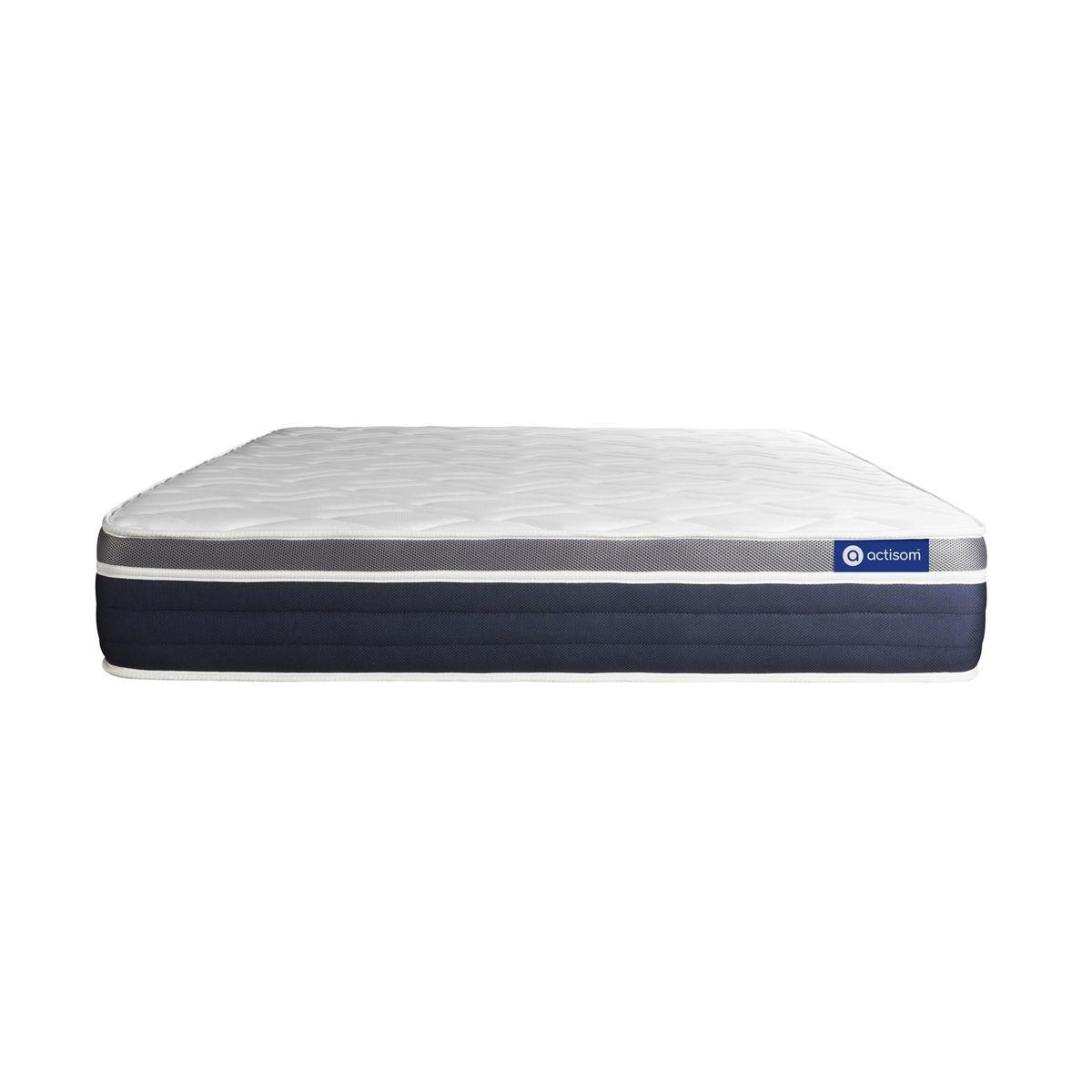 MATRATZE Actiflex confort Taschenfederkern und Memory-Schaum 140 x 200 cm h2 - Weiß, Textil (140/200cm) - ACTISOM