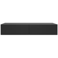 WANDKONSOLE Olio SCHWARZ 110 CM - Schwarz, Holzwerkstoff (110/17/41.6cm) - Selsey