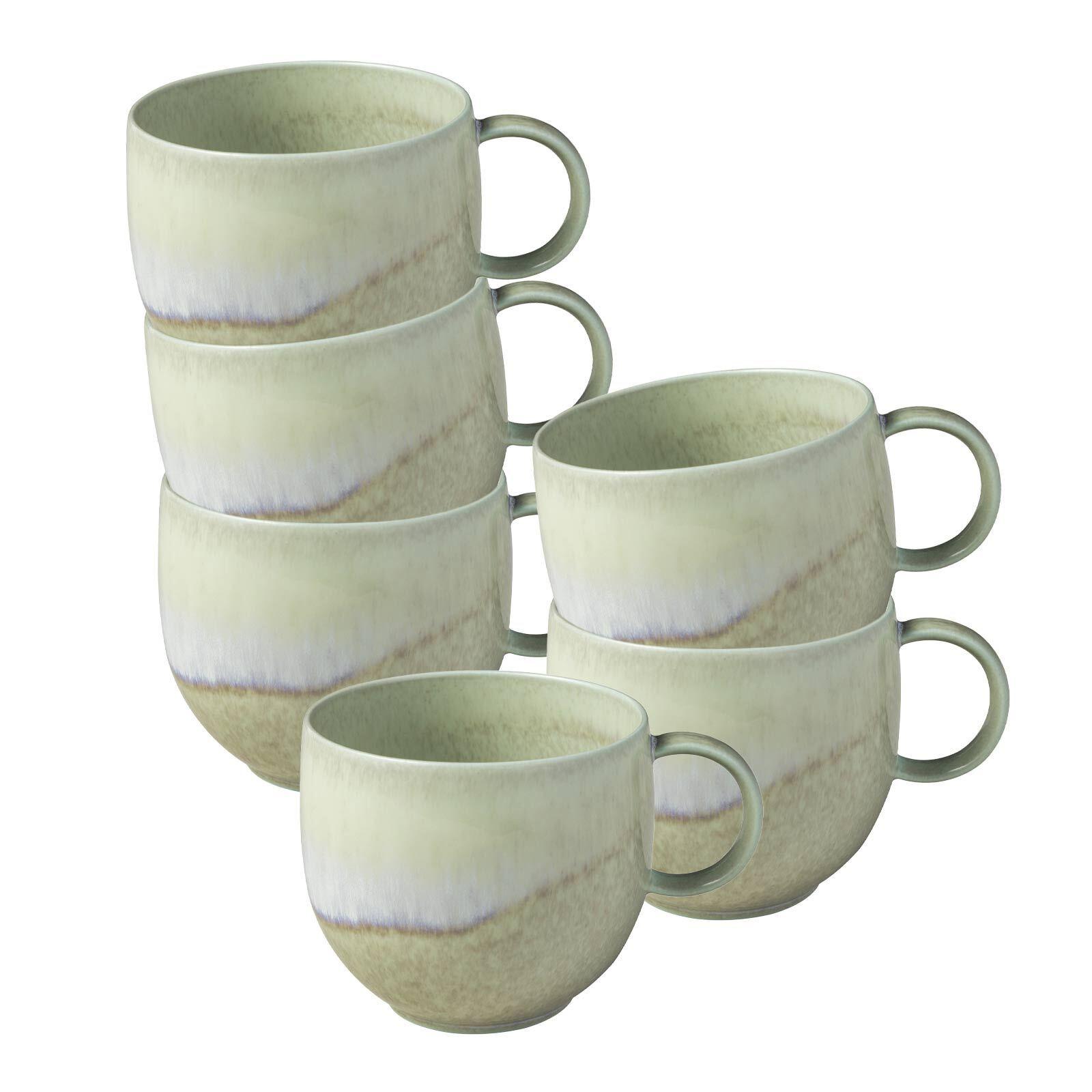 HENKELBECHER Perlemor Alga grün 290 ml 6er Set - Grün, Keramik (0.29L) - like.Villeroy & Boch