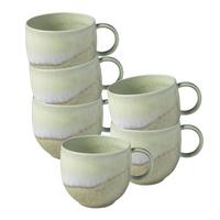 HENKELBECHER Perlemor Alga grün 290 ml 6er Set - Grün, Keramik (0.29L) - like.Villeroy & Boch