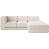 ECKSOFA Novals L-Form, 4-Sitzer, rechts 278 cm - Creme/Schwarz, Holz/Kunststoff (168/278cm) - Selsey
