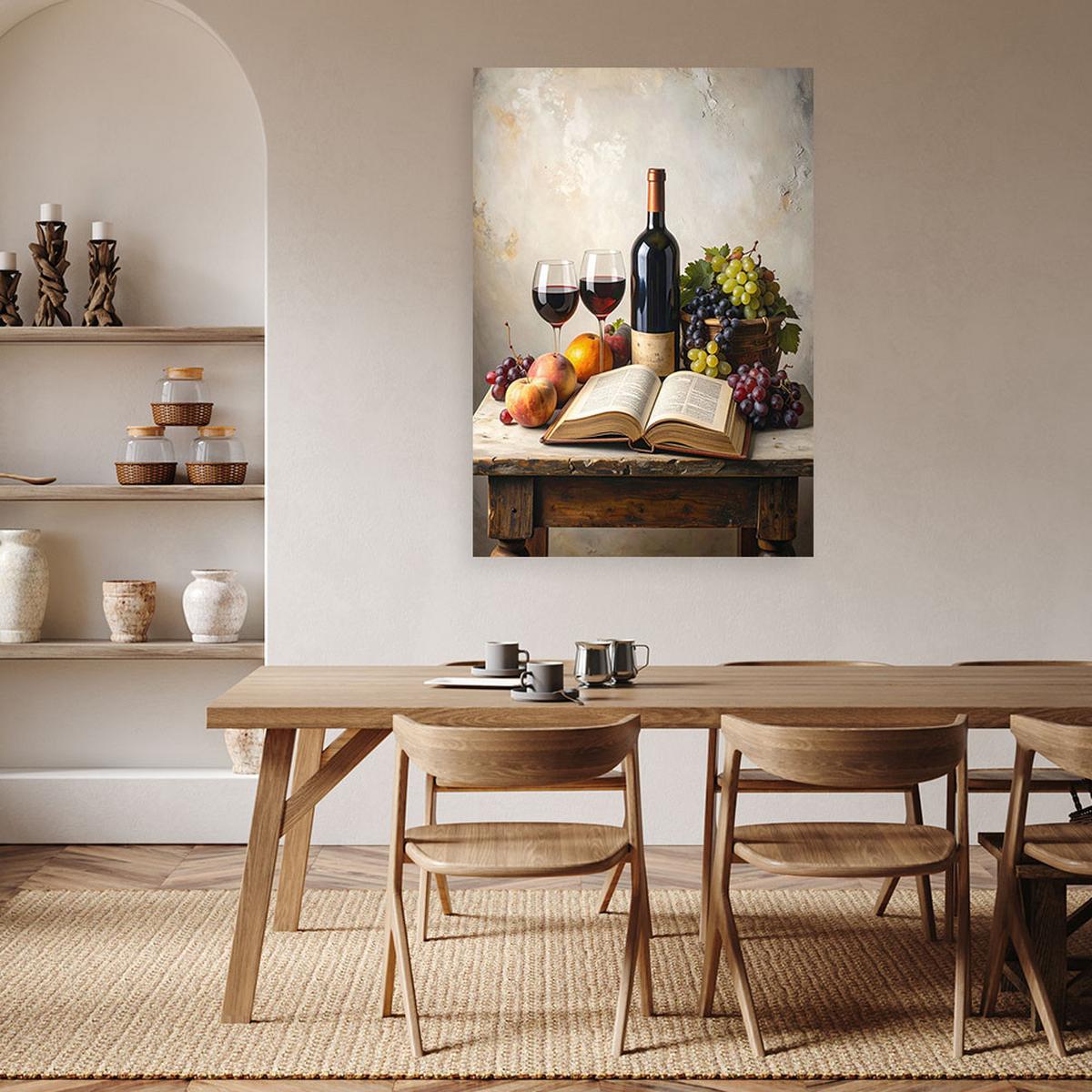 LEINWANDBILD Essen & Trinken 30x45cm - Multicolor, Textil (30/45cm) - Feeby